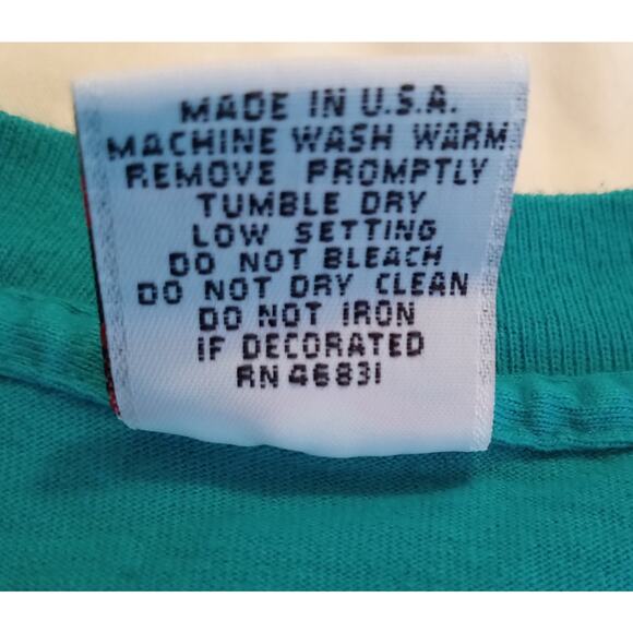 VTG 90s Signal Mega Tee Washington Reindeer Graphic Single Stitch Made USA SZ XL - Picture 6 of 9